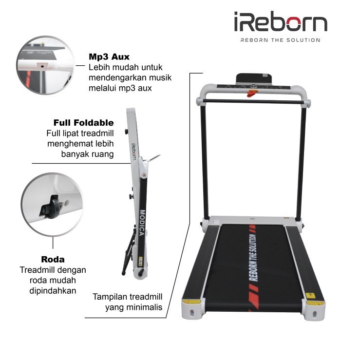 Alat Fitness Treadmill Elektrik Ireborn Modica
