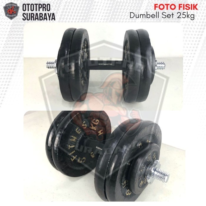 Paket Dumbbell Set 25Kg /Dumbel/Dumbell/Dumbbel/Dambel/Barbel/Barbell