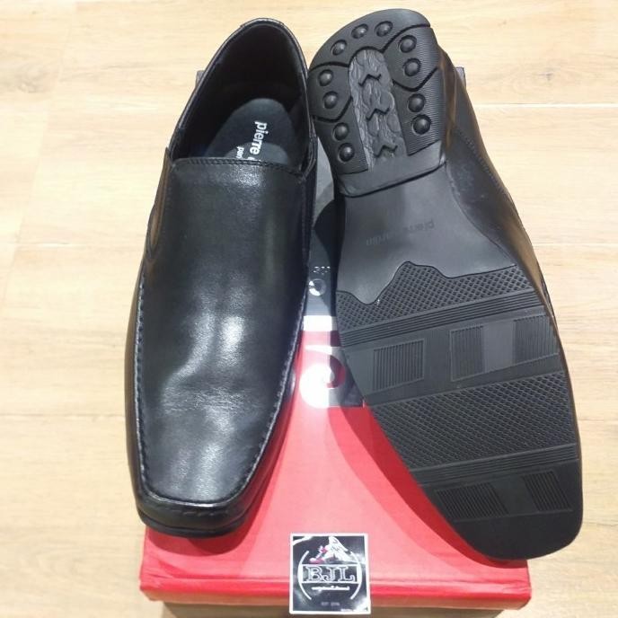 Barang Terlaris Sepatu Pierre Cardin Pria 9514 Black Original Kulit Newstuff_Nia