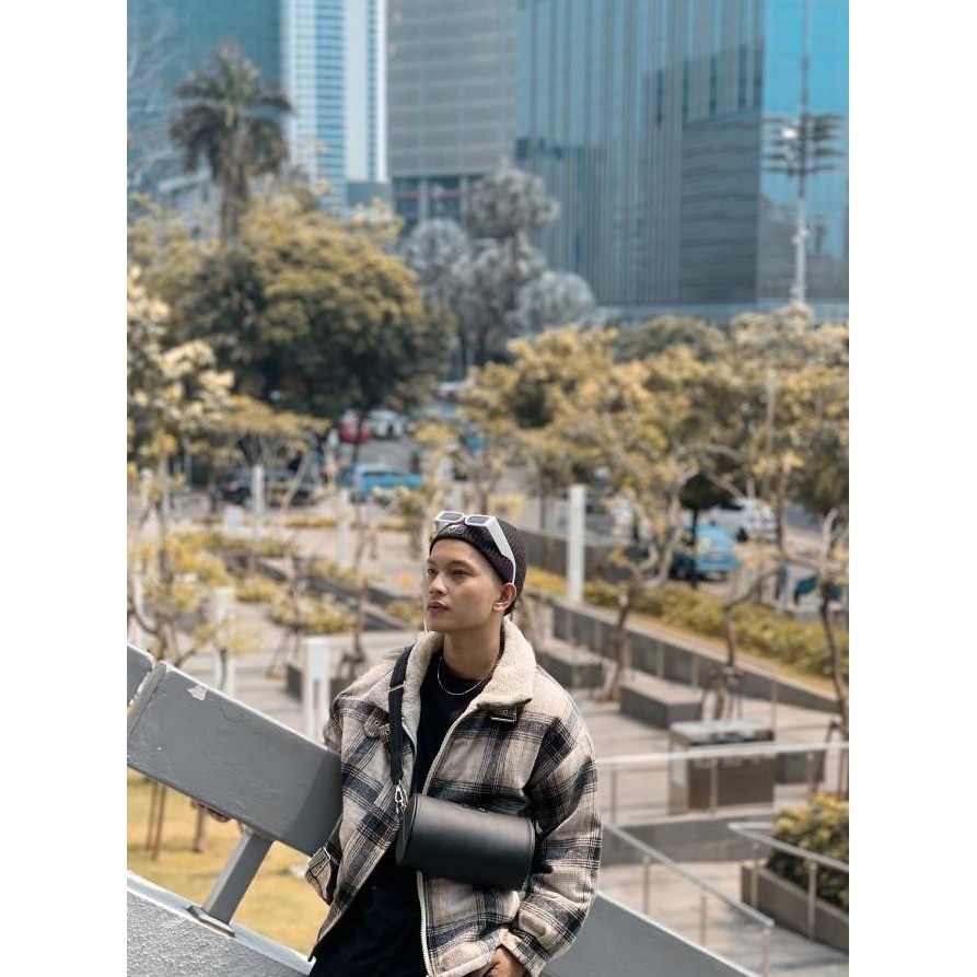 Terjangkau Dhon.Id Tas Slempang Tabung Bulat Pria Wanita Gratis Gelang Pieestuff_