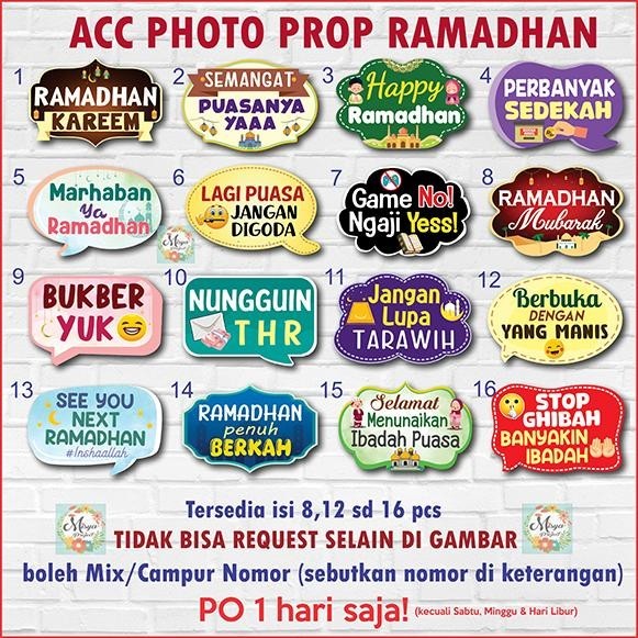 READYY STOCK >>> PHOTOPROPS RAMADHAN ACC PHOTOBOOTH FUN PROP PROPS HIASAN PERLENGKAPAN AKSESORIS FOT