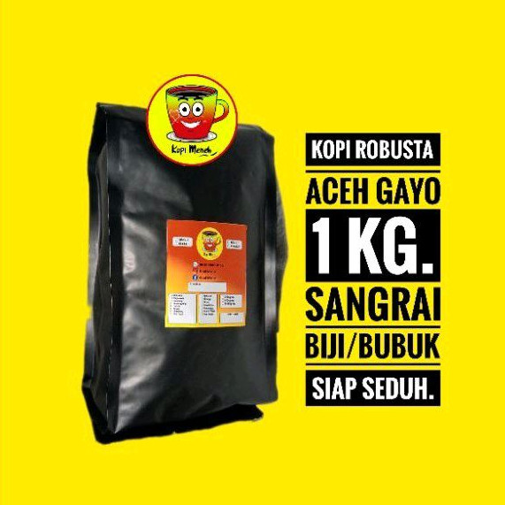 

Kopi Robusta Aceh Gayo 1Kg/500gram Biji/Bubuk/Kopi Giling Termurah Terenak Terdekat terjangkau terlaris