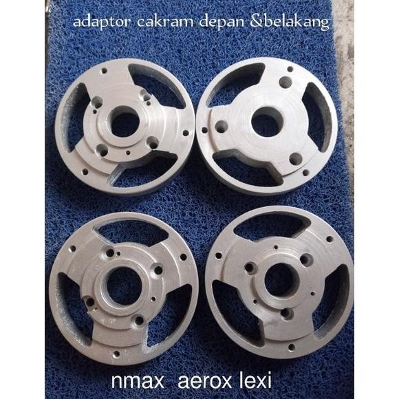 "Super Diskon" adaptor cakram depan dan belakang Yamaha nmax aerox lexi pakai velg racing rcb Mio Va