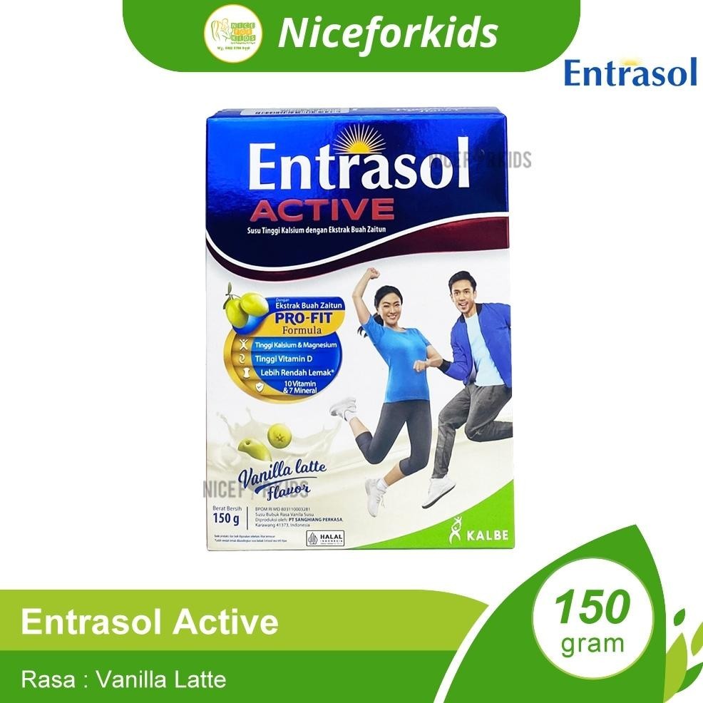 

tomonimart Entrasol Active Susu Kalsium Kemasan 150gr ||