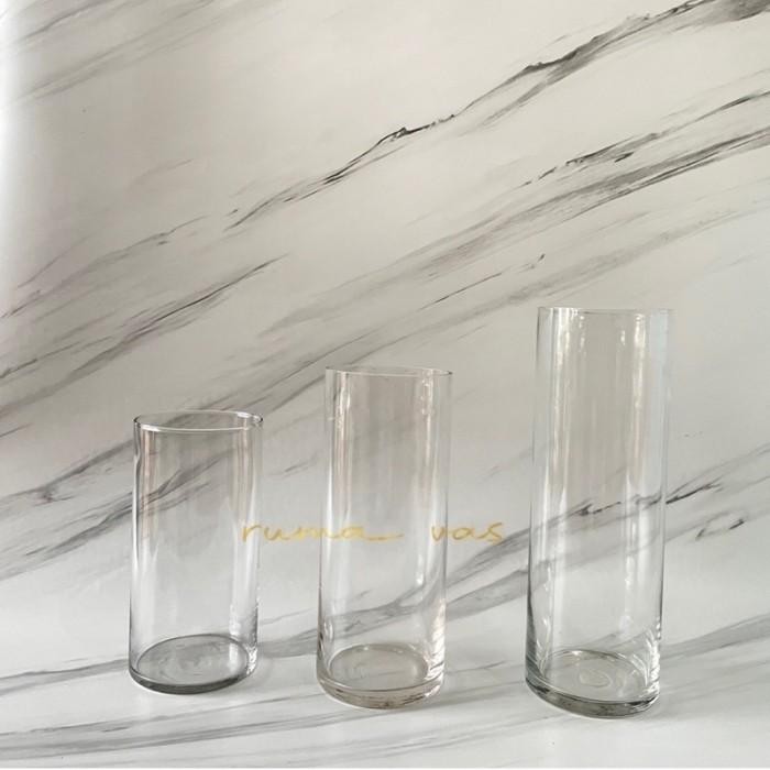 Vas Bunga Kaca Tinggi 30 Cm Diameter 10 Cm Pot Bunga Tabung Kaca Best