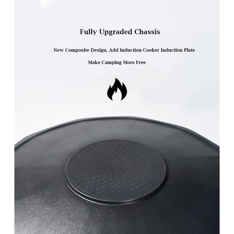 Alltrek Frying Pan Star Polygonal Medical Stone Coated Non-Stick