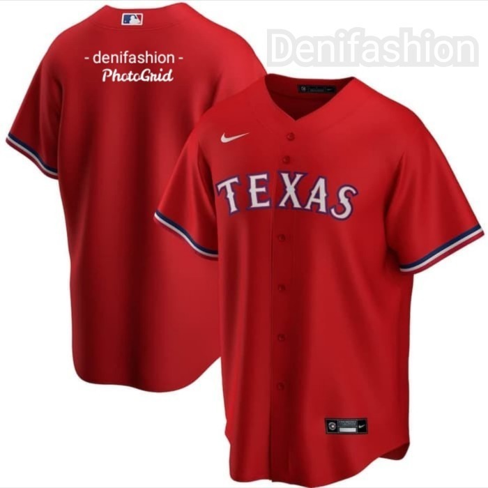 Jersey Baseball Texas Baju Baseball