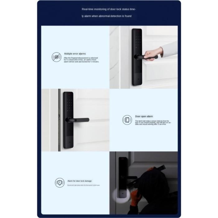 XIAOMI SMART DOOR LOCK E FINGERPRINT BLUETOOTH PASSWORD UNLOCK