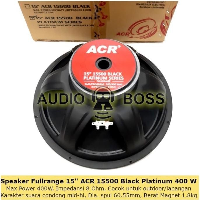 Speaker Acr 15 Inch 15500 Black Platinum Series /Speaker Acr 15" 15500 Keren