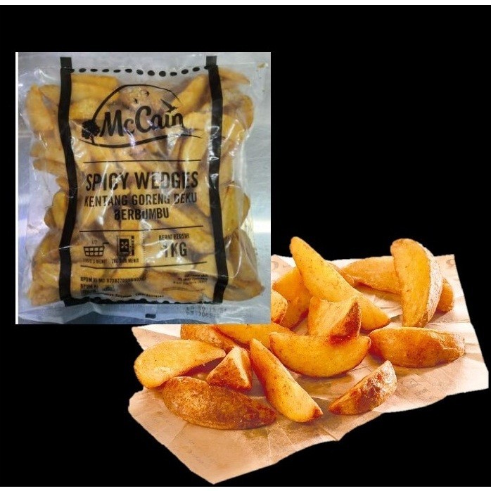 

Mccain Skin-On Spicy Wedges Potato 1Kg Kentang Wedge Pedas -Gratisongkir