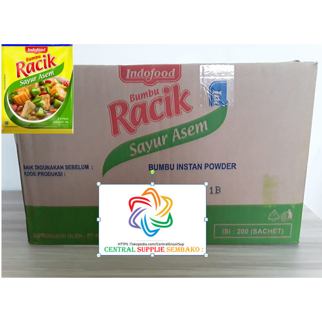 

Indofood Bumbu Racik Sayur Asem [33Gram /200 Sachet /1 Karton ]