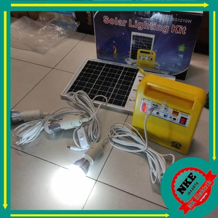 PAKET SOLAR HOME SYSTEM 10WP SG1210W SOLAR LIGHTING KIT