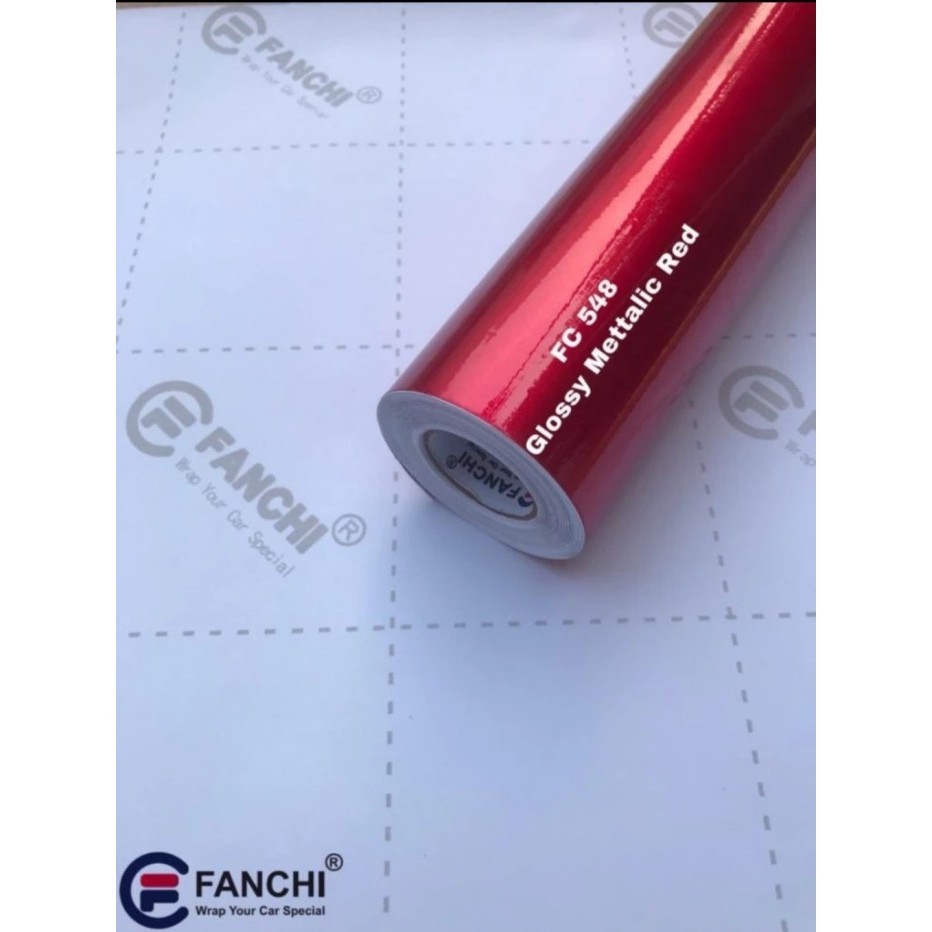 

Sticker Fanchi Fc548 Glossy Metallic Red Merah Candy Metalik Glossy