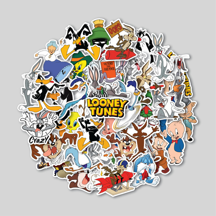 

Sticker Pack Looney Tunes Sticker Tumbler Stiker Laptop Koper Helm