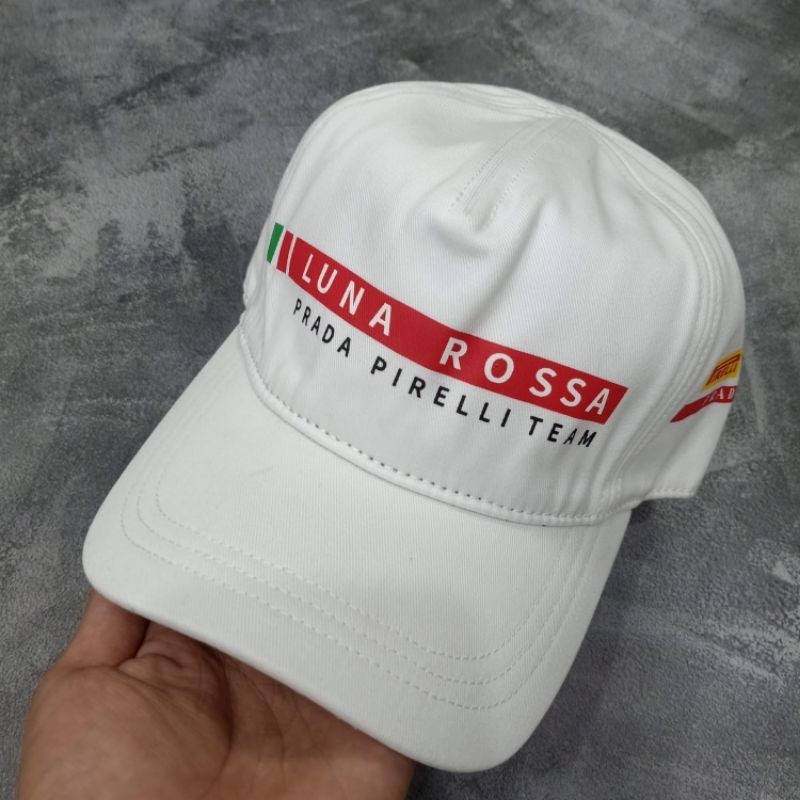 Topi Prd Luna Rossa white topi baseball import