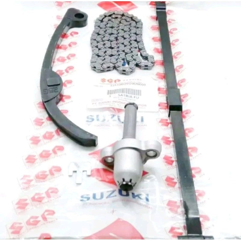 PAKET RANTAI RANTE KETENG SATRIA FU + KARET LIDAH TENSIONER + TONJOKAN TENSIONER SATRIA FU SUZUKI