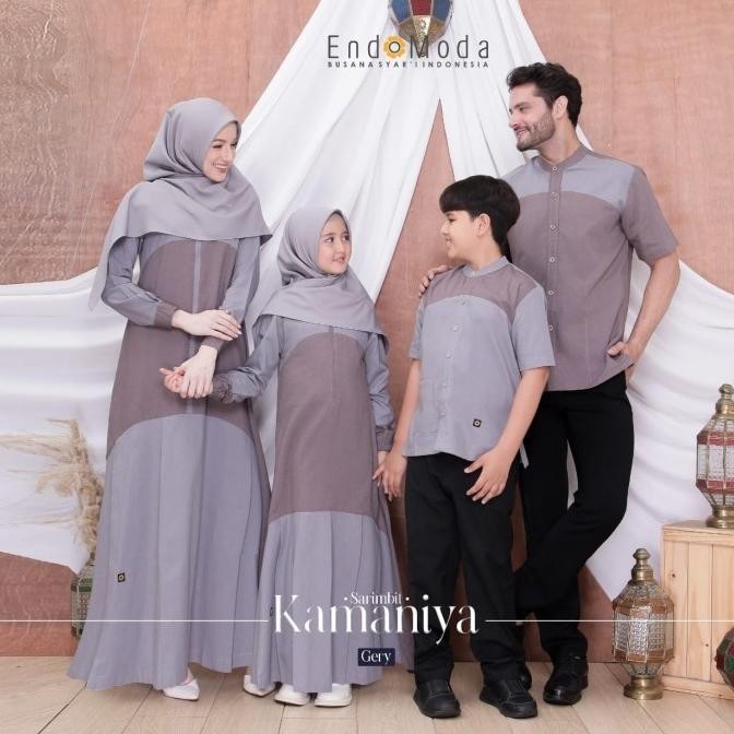 Sarimbit Sarimbit Endomoda Kamaniya Grey Berkualitas