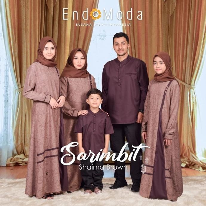 Sarimbit Endomoda Shaima Brown Terbaru Limited Edition