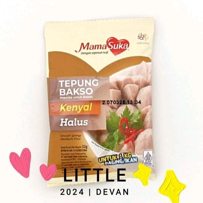 

Mamasuka Tepung Bakso kenyal 32 gr pengenyal bakso