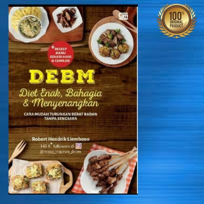 BUKU DEBM diet enak bahagia menyenangkan / original buku masak