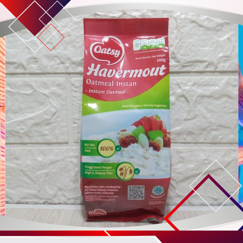 

Oatsy Havermout Oatmeal Instan 200gr .