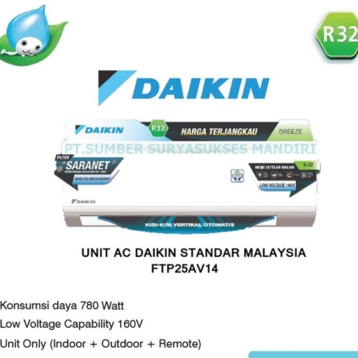 Ac Daikin 1Pk Malaysia Ftp 25Av14 / Ac Daikin Ftp25Av14