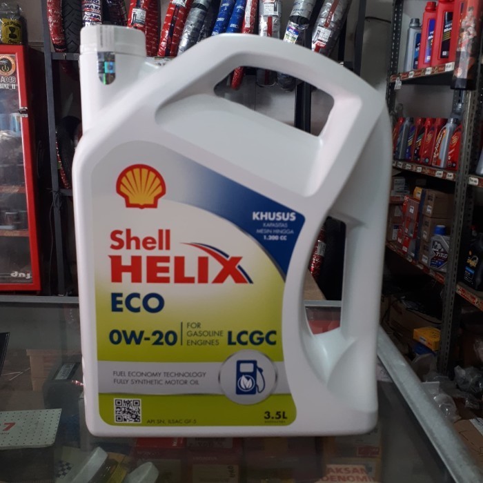 SHELL ECO 0W/20 . OLI MESIN MOBIL LCGC 3,5 LITER