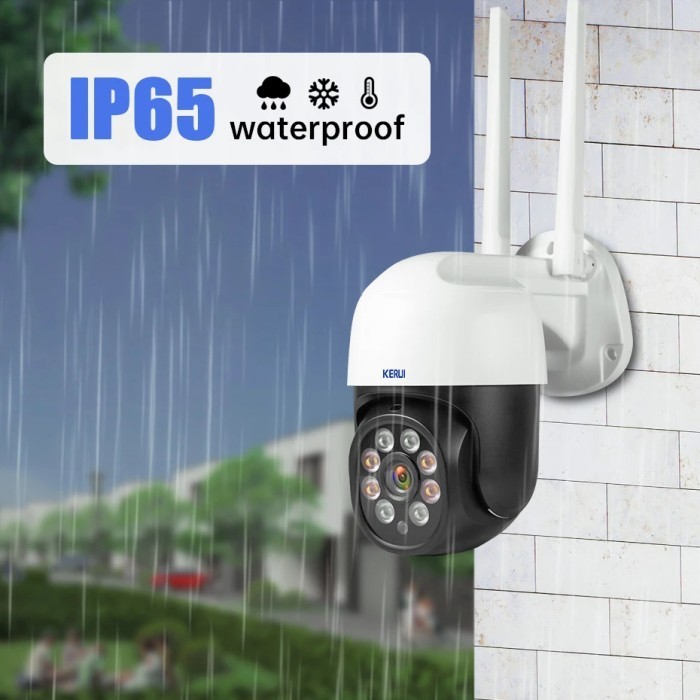 Ip Camera Cctv Wifi Outdoor Kerui Ty-Q1 Tuya Ptz Hd