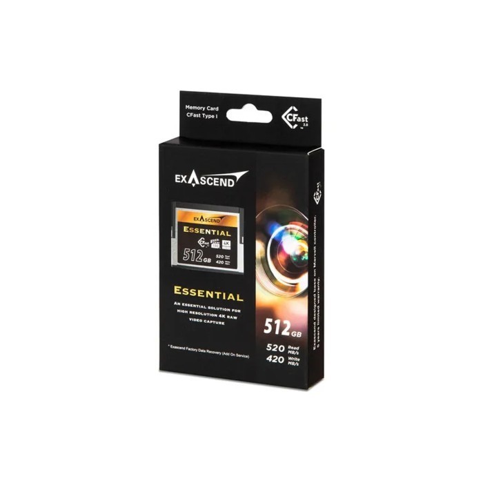 Memory Card Exascend Essential Cfast 2.0 Series S:Burst Speed