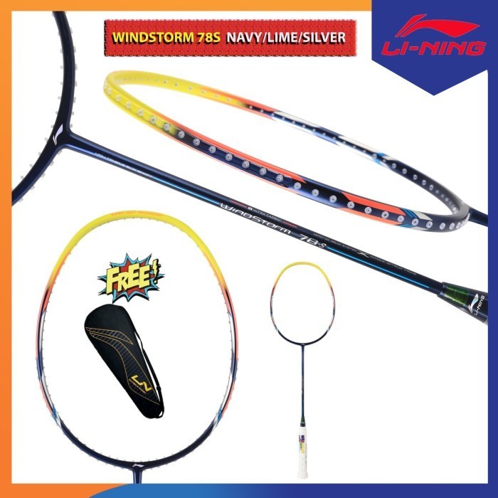 Lining Windstorm 78 S Raket Badminton Original