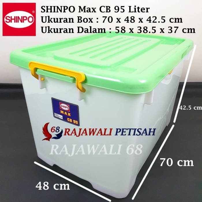 

SHINPO MAX CB95 CONTAINER BOX BOX CONTAINER CONTAINER PLASTIK