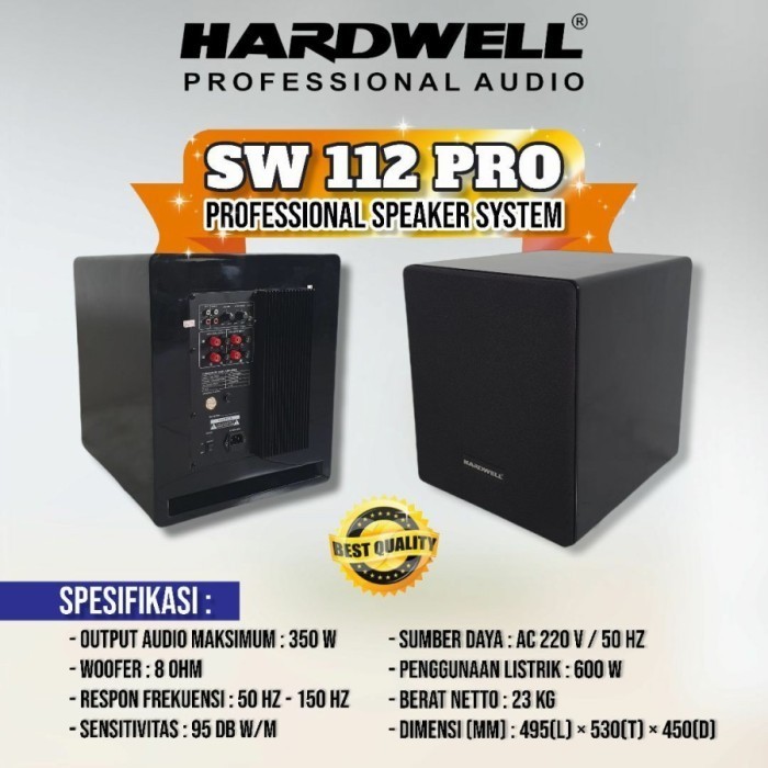 Subwoofer Hardwell 12 Inch Sw112 Pro