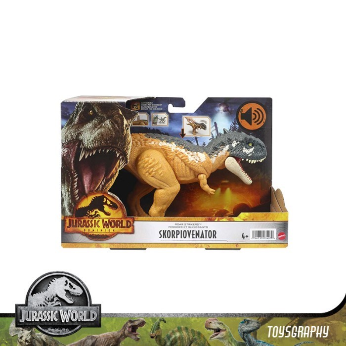 Jurassic World Dominion Roar Strikers Skorpiovenator Dinosaur Figure