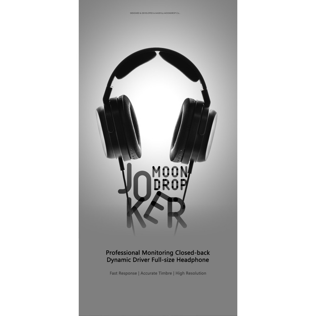 Moondrop Joker 50Mm Dynamic Driver Professional Closed-Back Headphones