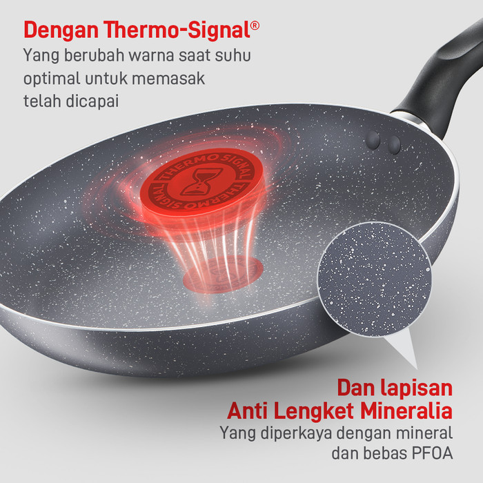 Tefal Natura Wokpan 32Cm+ Lid Wajan Anti Lengket