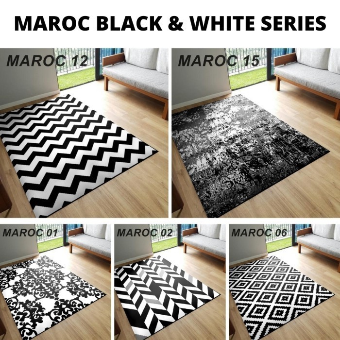 [Martha Karpet] Karpet Maroc 160X210 Monokrom