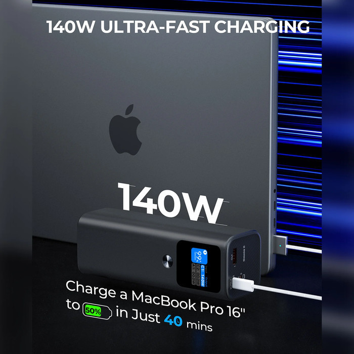 Aukey Pb-Y45 Powerbank 26800Mah Usb-C 140W Supervooc Pd 3.1 Pps