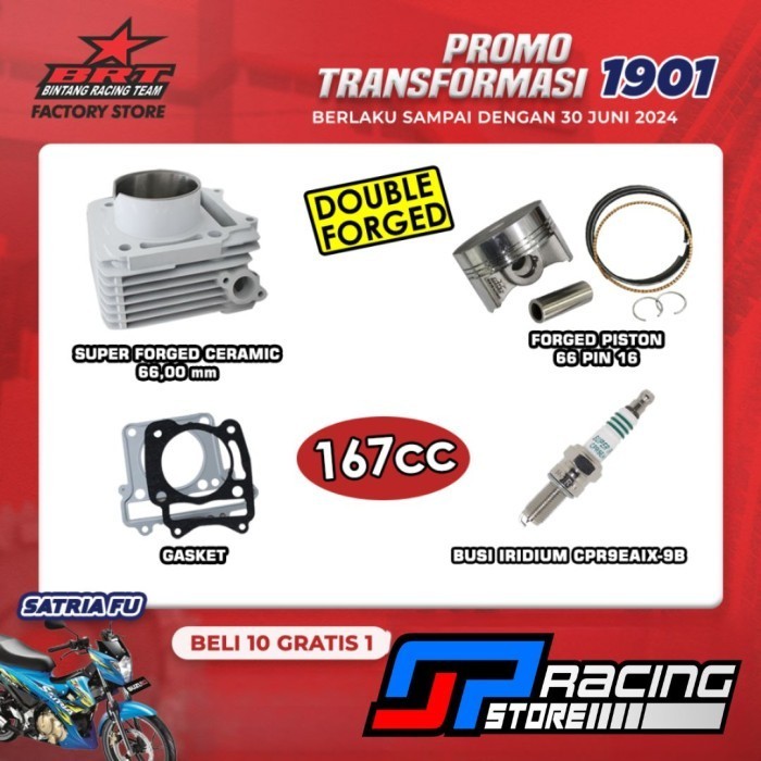 Paket Bore Up Satria Fu - Block Ceramic - Piston - Brt Promo 1901