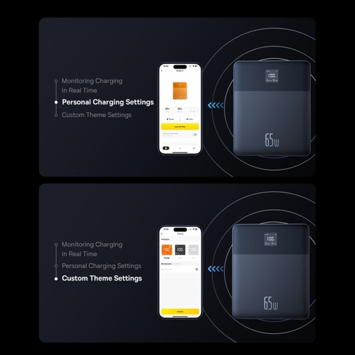 Baseus Blade2 65W Fast Charging Power Bank 12000Mah Dual Type-C Laptop