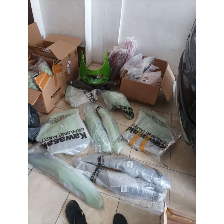 BODY FULLSET KAWASAKI NINJA RR OLD HIJAU ZX ORIGINAL
