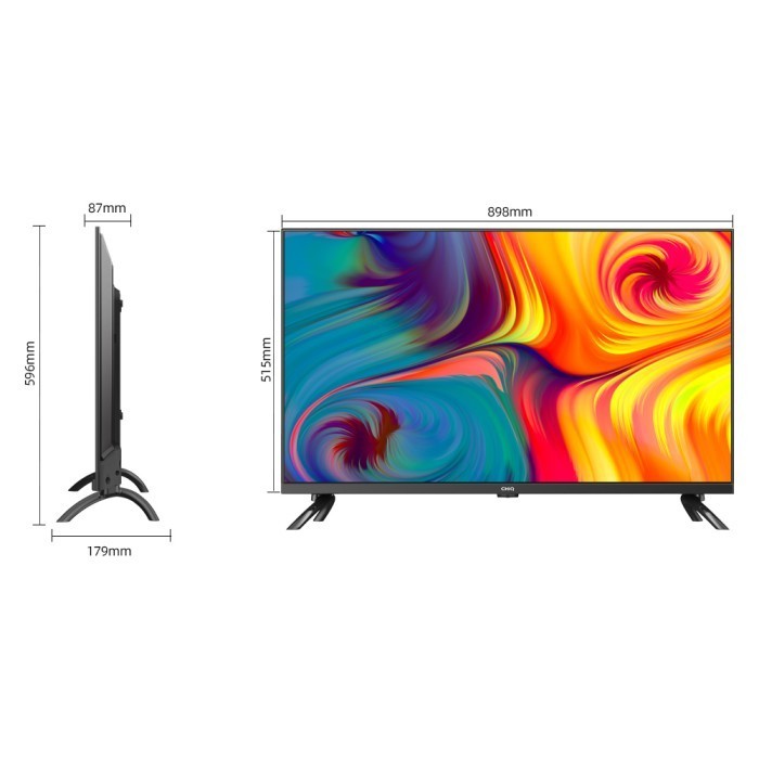 Google TvChiq 40 Inch Smart Tv Hdr10 Digital Tv (L40G7P Pro) Termurah Terlaris Promo