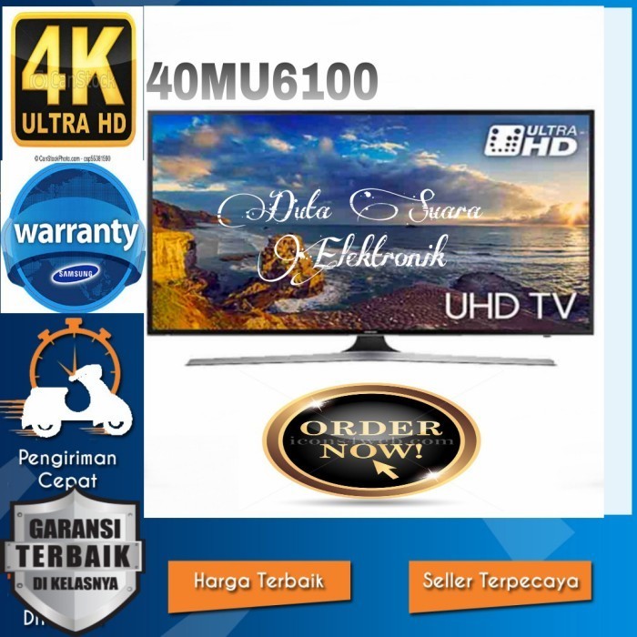 Samsung Uhd Smart Tv 40 Inch - 40Mu6100 Termurah Terlaris Promo