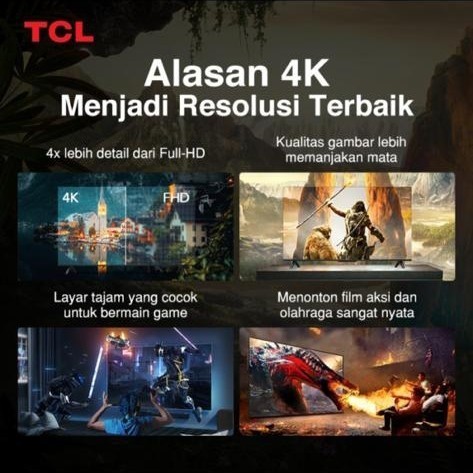 Tv Tcl 43 Inch Google Tv 43A28 4K Uhd Google Tv Android Tcl 43A28 43"