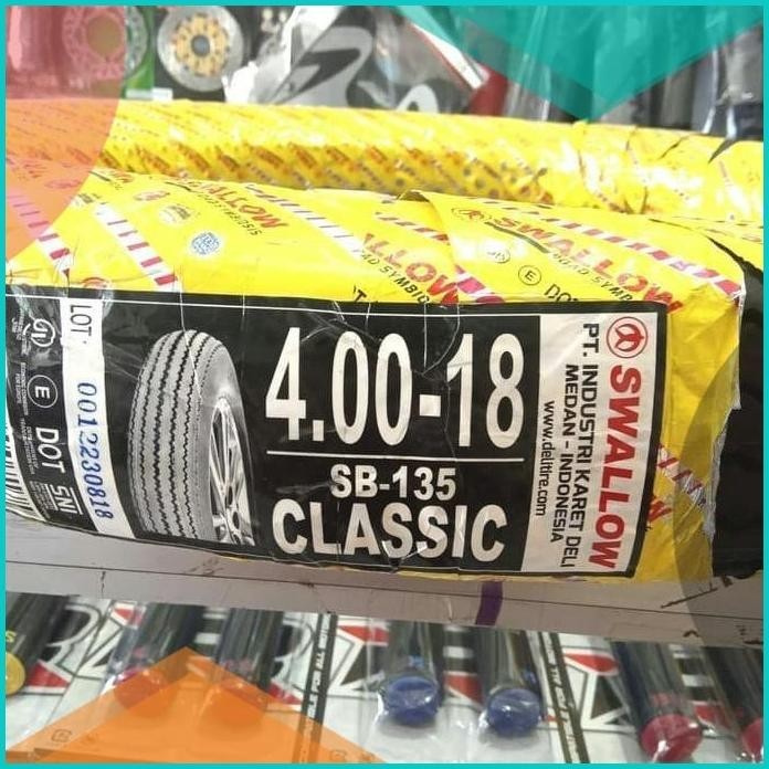 BAN SWALLOW SB-135 CLASSIC UKURAN 400 RING 18 19F3B2024 suku cadang