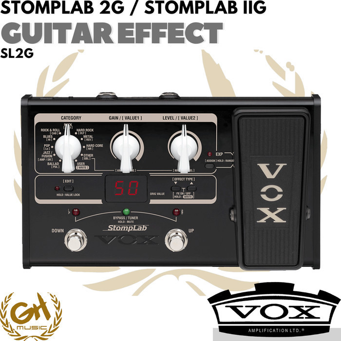 Vox Stomplab 2G Sl2G Guitar Multi Effect - Efek Gitar