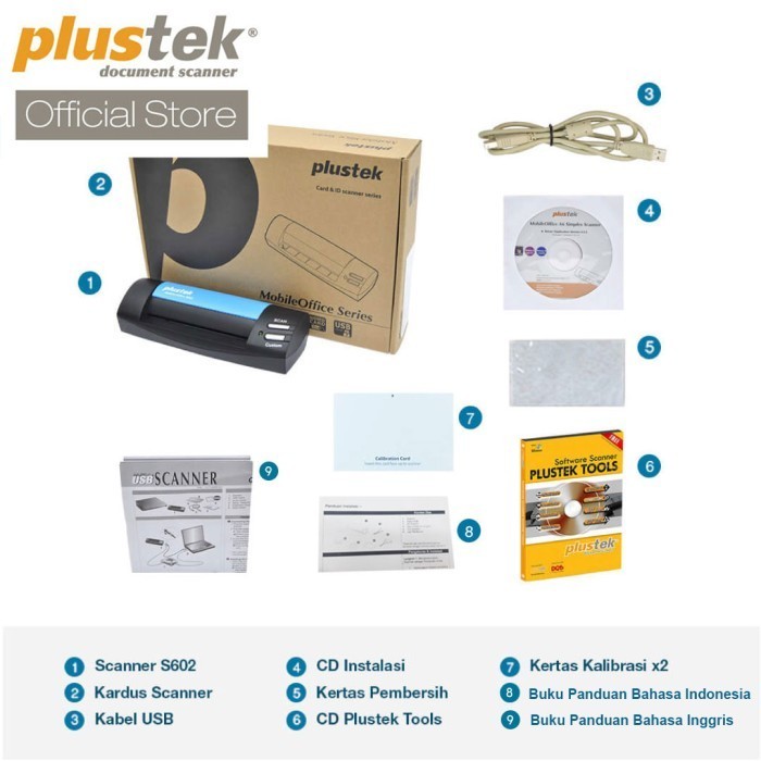 Scanner Plustek Mobileoffice S602 - 5.5 Detik/Lembar (A6)