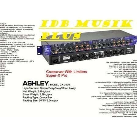 Sale Crossover With Limiter Ashley Cx3400 Cx 3400 Garansi Resmi Termurah Terlaris