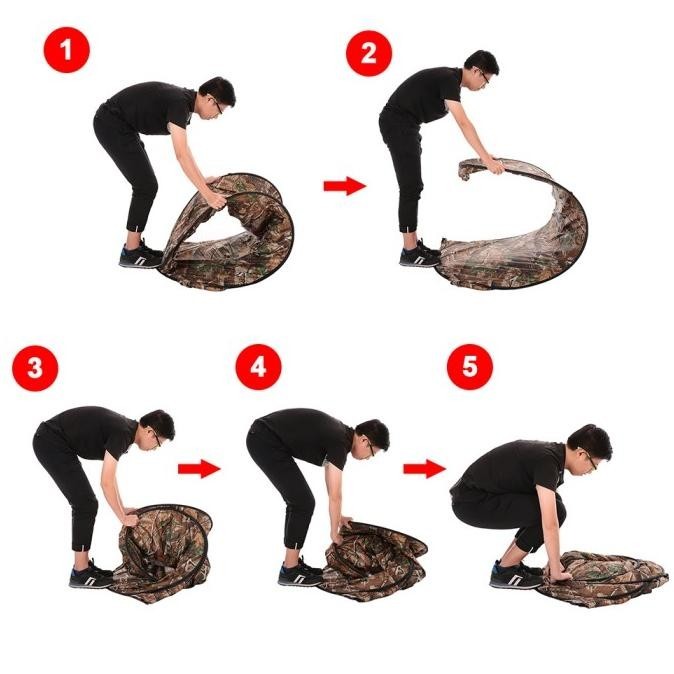 Tenda Toilet Portable Automatic Open untuk Camping