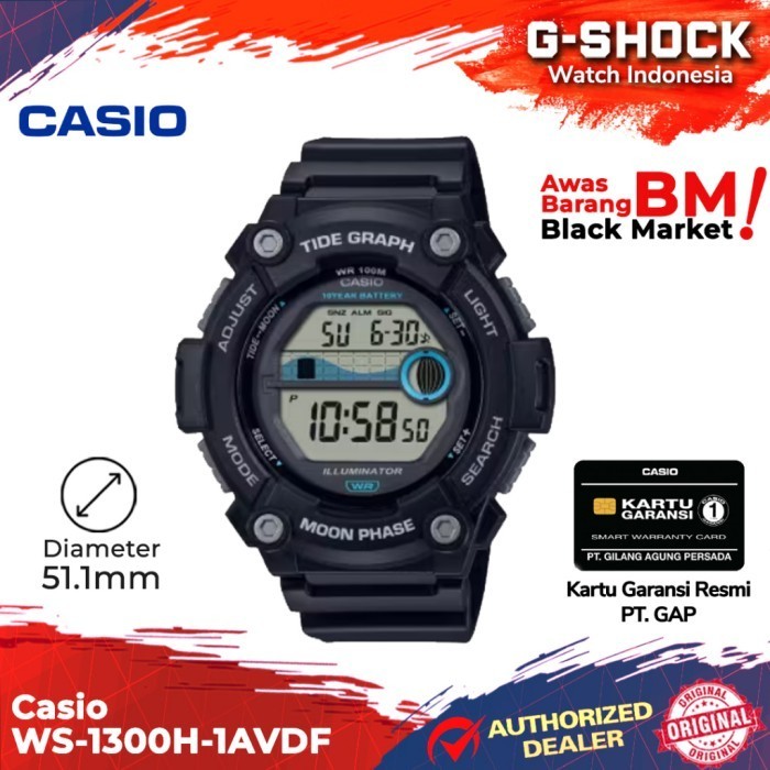 Casio General Ws-1300H-1Avdf Ws-1300H Ws-1300 Ws1300H Ws 1300H Termurah Terlaris Promo