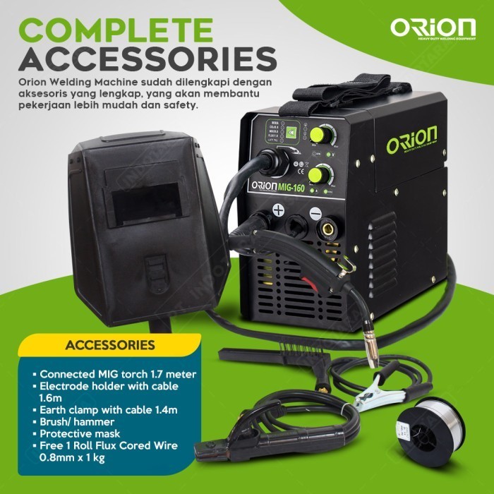Mesin Las Orion Mesin Las Mig Orion - Vortex Mig160 Termurah Terlaris Promo